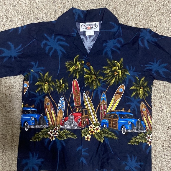 Pacific Legend Apparel Hawaiian Shirt and Shorts Set Size 4t - Picture 3 of 8